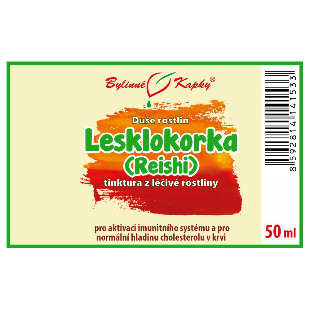 Lesklokorka (reishi) - Duše rostlin tinktura 50 ml - Bylinné Kapky