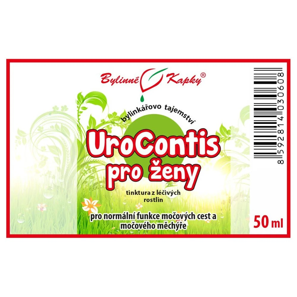 UroContis pro ženy tinktura 50 ml - Bylinné Kapky