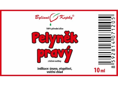 Pelyněk pravý - 100% přírodní silice 10 ml - Bylinné Kapky