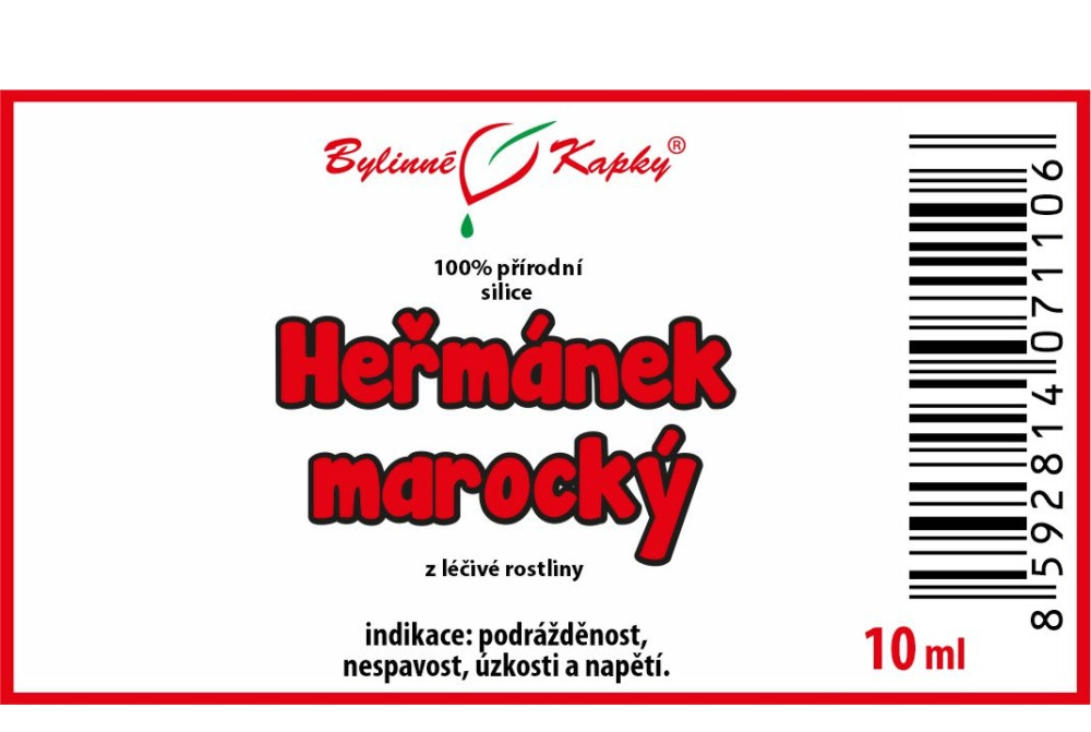 Heřmánek marocký - 100% přírodní silice 10 ml - Bylinné Kapky