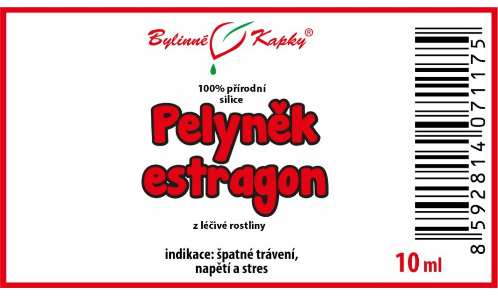 Pelyněk estragon - 100% přírodní silice 10 ml - Bylinné Kapky
