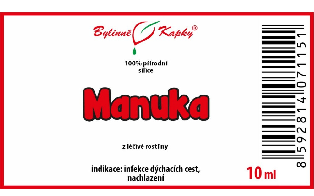 Manuka - 100% přírodní silice 10 ml - Bylinné Kapky