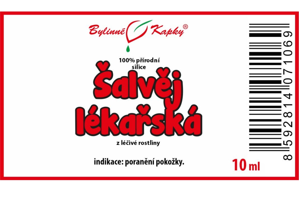 Šalvěj lékařská - 100% přírodní silice 10 ml - Bylinné Kapky