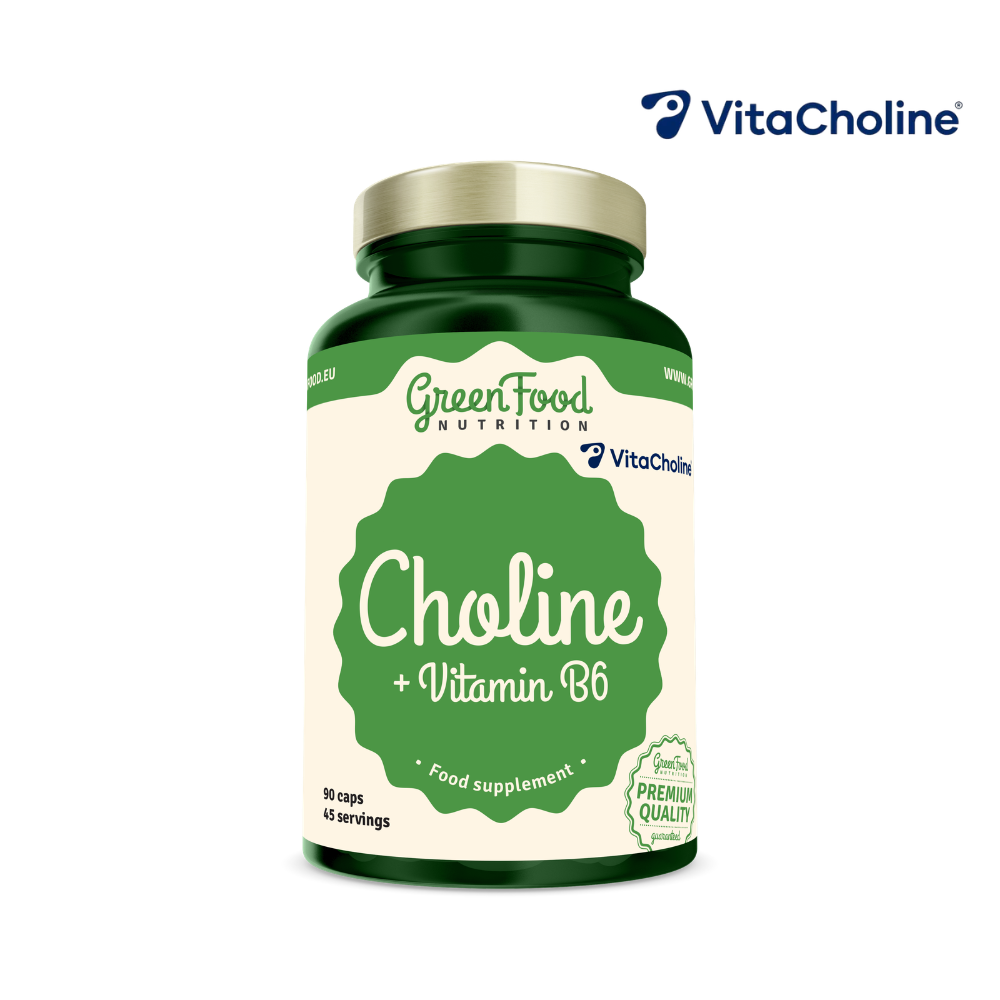 Cholin + Vitamín B6 90 kapslí - GreenFood