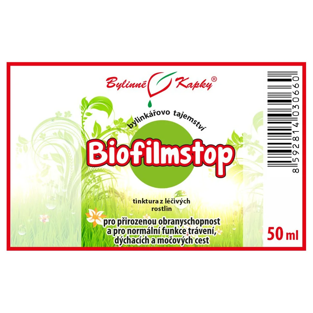 Biofilmstop tinktura 50 ml - Bylinné Kapky