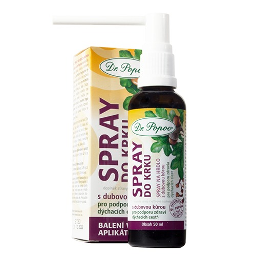Spray do krku s dubovou kůrou 50 ml - Dr. Popov