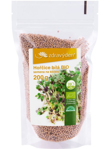 Hořčice bílá BIO semena na klíčení 200g - Zdravý den